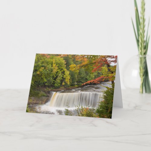 Tahquamenon Falls in Fall Card