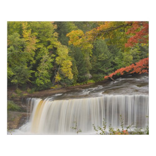 Tahquamenon Falls in Fall Faux Canvas Print
