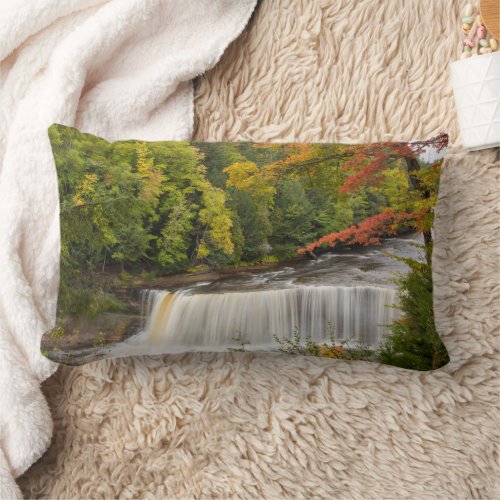 Tahquamenon Falls in Fall Lumbar Pillow