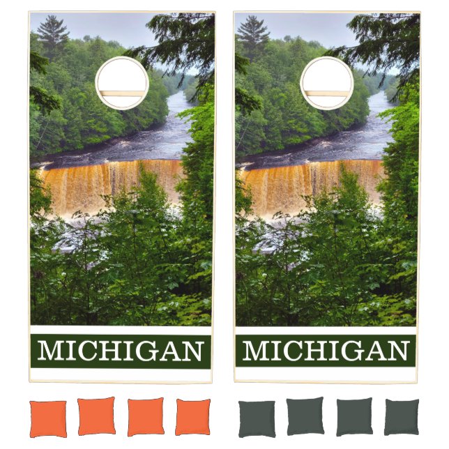 Tahquamenon Falls Michigan Cornhole Set (Set)
