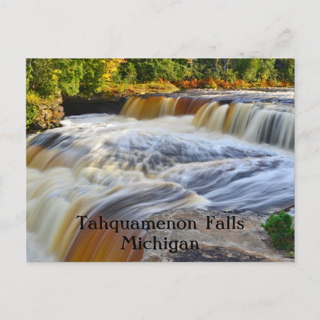 Tahquamenon Falls Michigan Postcard (Front)