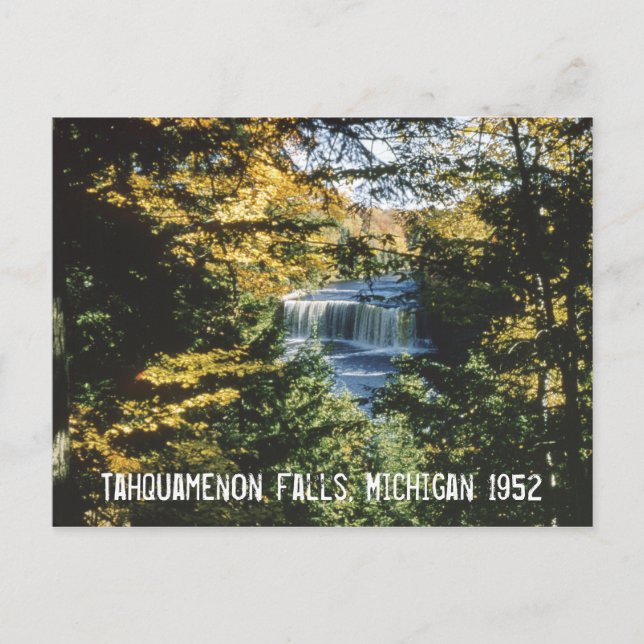 Tahquamenon Falls Michigan Postcard (Front)