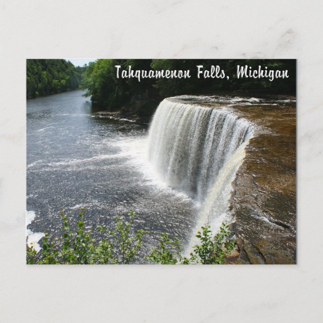 Tahquamenon Falls, Paradise, Michigan Postcard (Front)