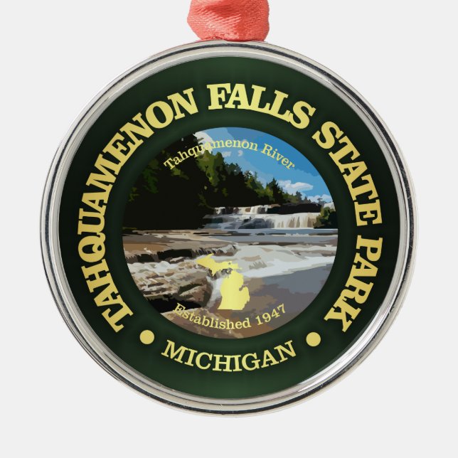 Tahquamenon Falls SP Metal Ornament (Front)