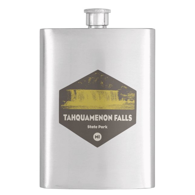 Tahquamenon Falls State Park Michigan Flask (Front)