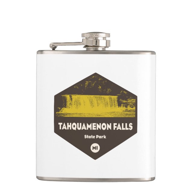 Tahquamenon Falls State Park Michigan Flask (Front)