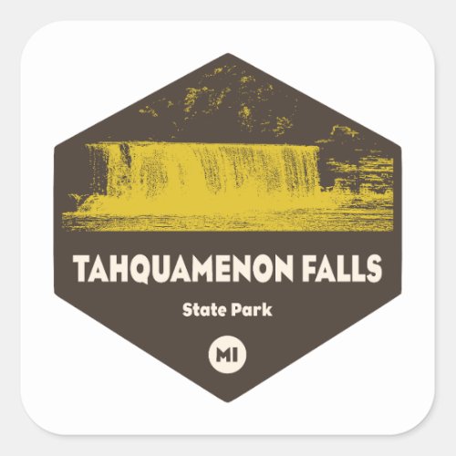 Tahquamenon Falls State Park Michigan Square Sticker