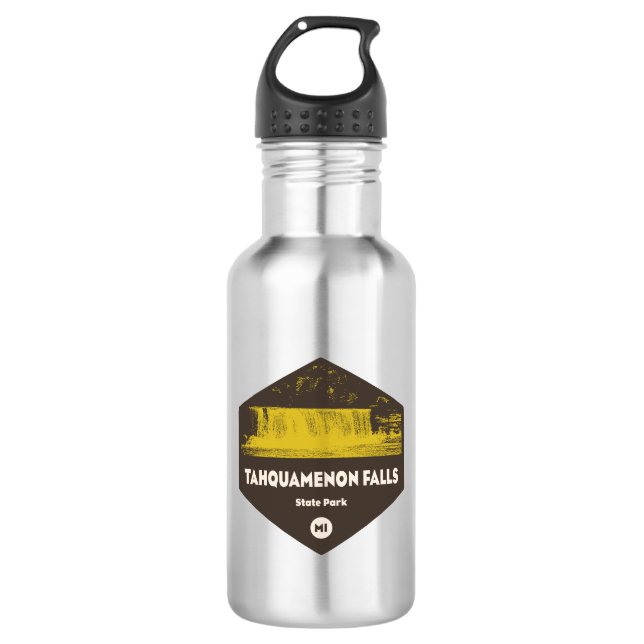 Tahquamenon Falls State Park Michigan Stainless Steel Water Bottle (Front)