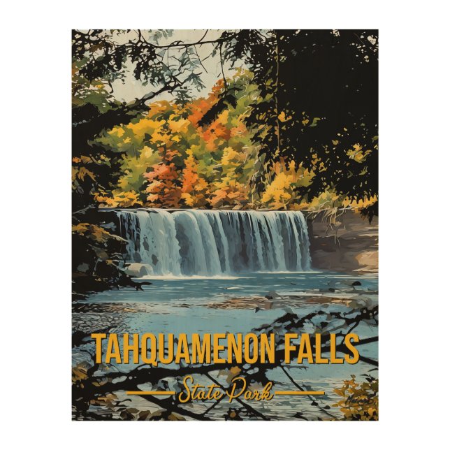 Tahquamenon Falls Wood Wall Art (Front)