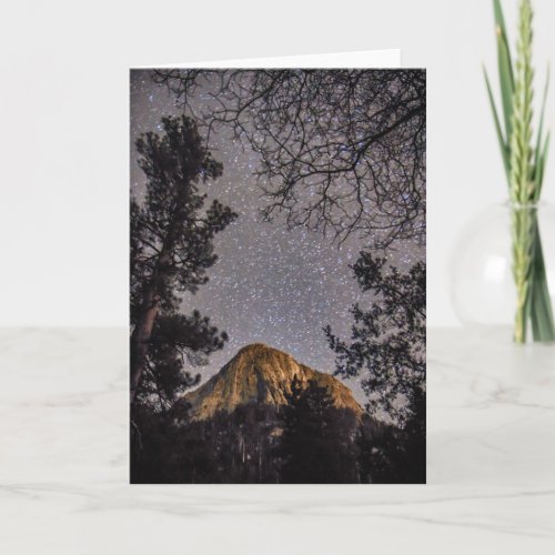 Tahquitz Peak at Night Greeting Card