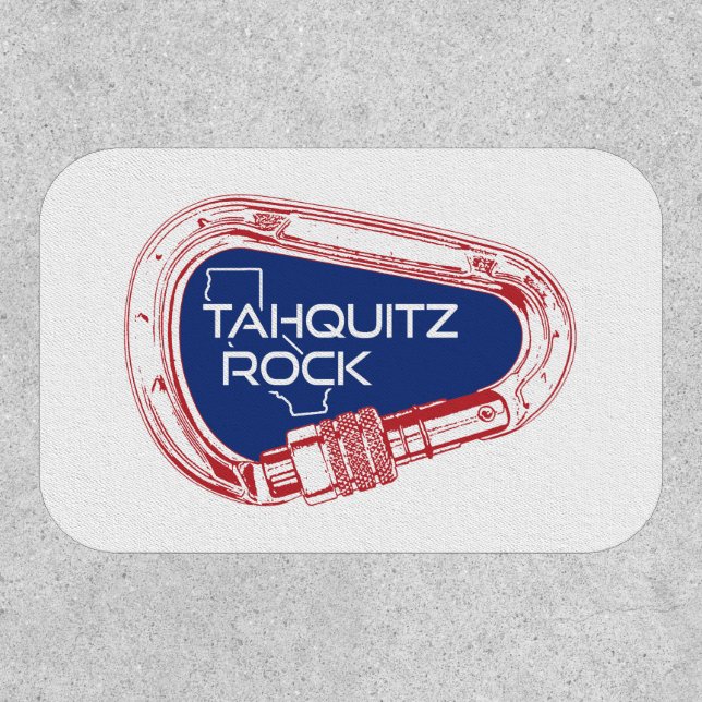 Tahquitz Rock California Climbing Carabiner Patch (Front)