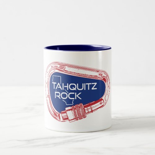 Tahquitz Rock California Climbing Carabiner Two_Tone Coffee Mug