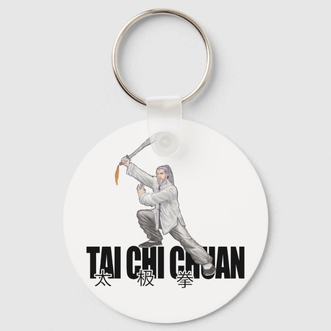 Tai Chi Broad Sword Keychain (Front)