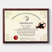 Tai Chi Certificate