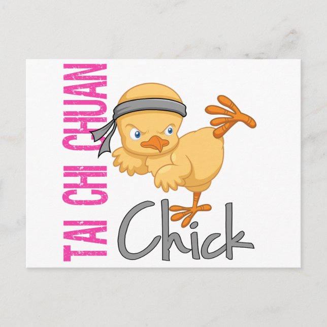 Tai Chi Chuan Chick Postcard (Front)