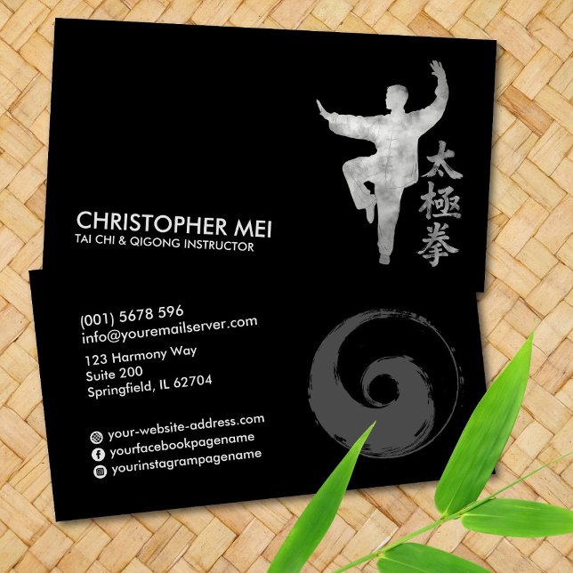 Tai Chi Chuan & Qigong Instructor Business Card (Creator Uploaded)