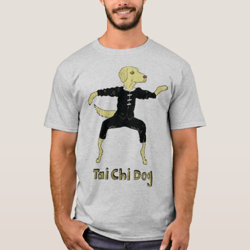 Tai Chi Dog Golden Labrador yellow lab T_Shirt