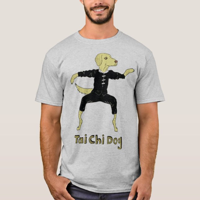 Tai Chi Dog Golden Labrador yellow lab T-Shirt (Front)