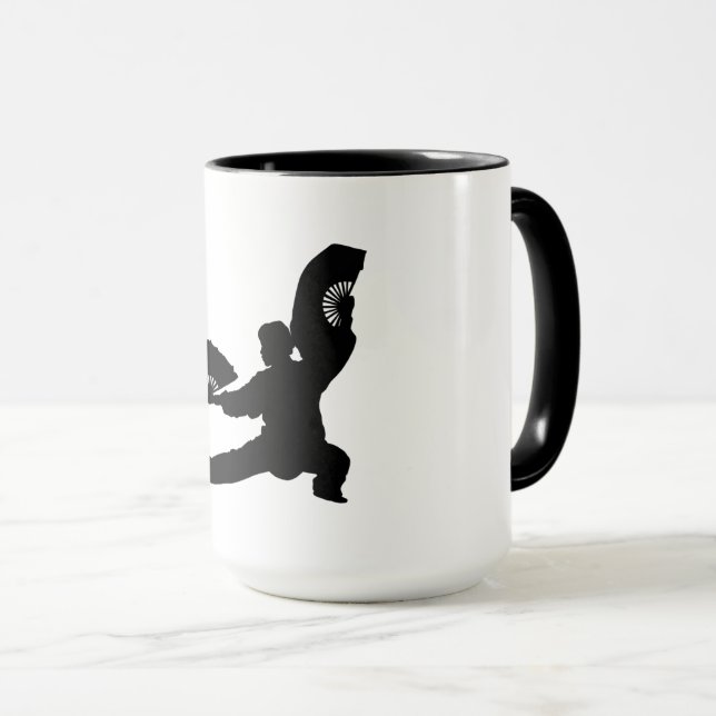 Tai Chi Fan Mug (Front Right)