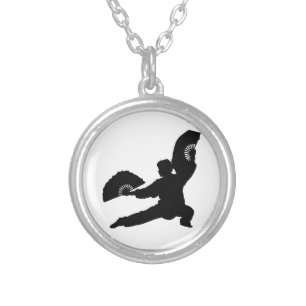 Tai Chi Fan Necklace