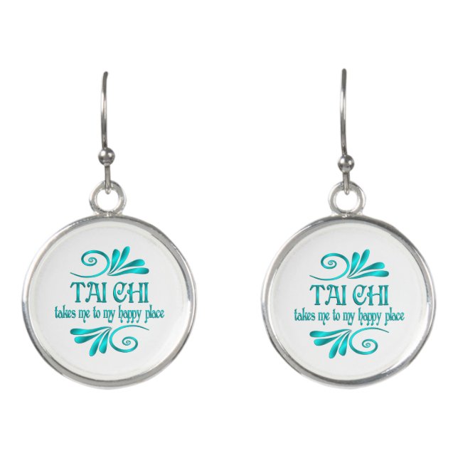 Tai Chi Happy Place Earrings (Front)