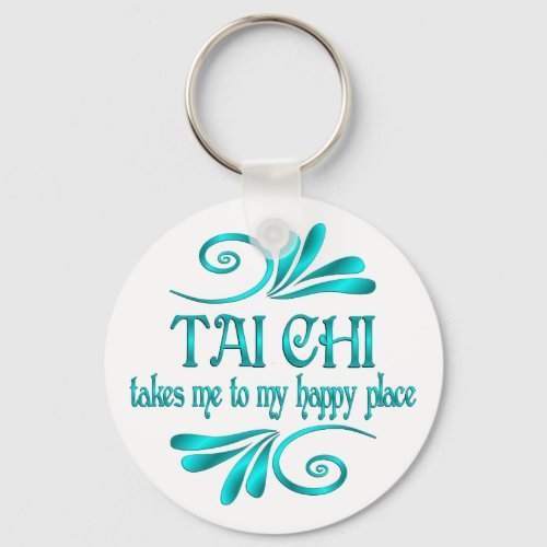 Tai Chi Happy Place Keychain