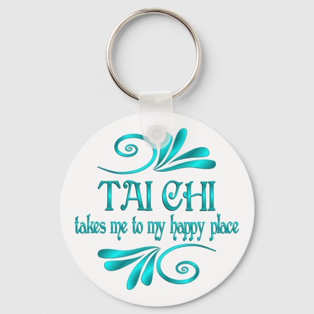 Tai Chi Happy Place Keychain (Front)