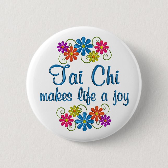 Tai Chi Joy Pinback Button (Front)