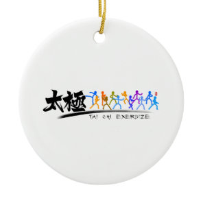 Tai Chi kung fu(功夫)  Ceramic Ornament