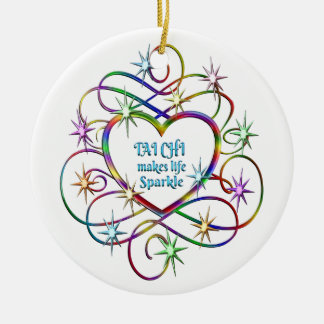Tai Chi Makes Life Sparkle Ceramic Ornament
