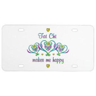 Tai Chi Makes Me Happy License Plate