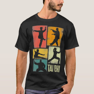 Tai Chi Martial Art Shadowboxer Silhouettes T-Shirt