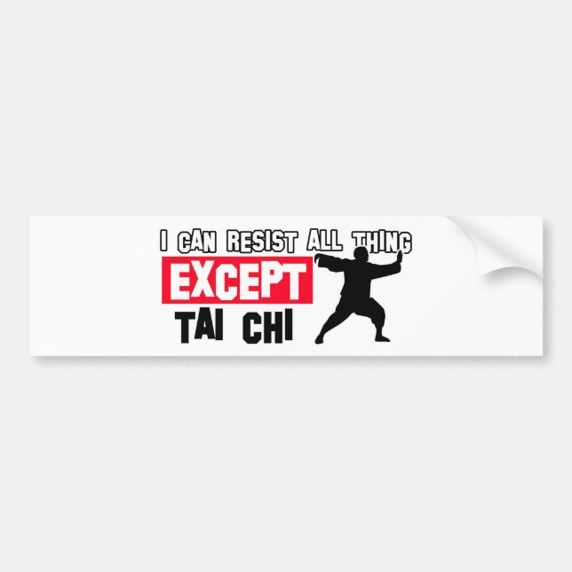 Tai chi martial design bumper sticker (Front)
