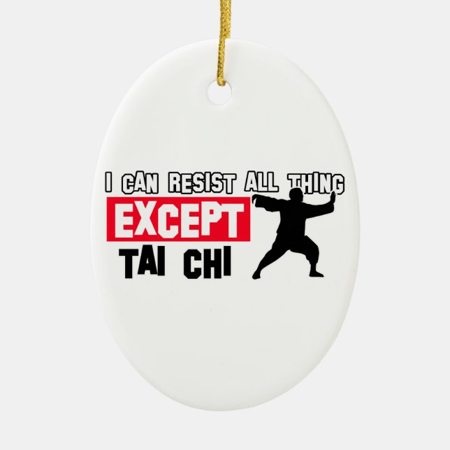 Tai chi martial design ceramic ornament (Front)