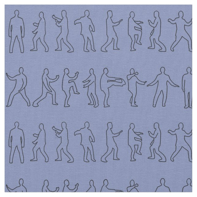 Tai Chi Postures Fabric (Close Up)