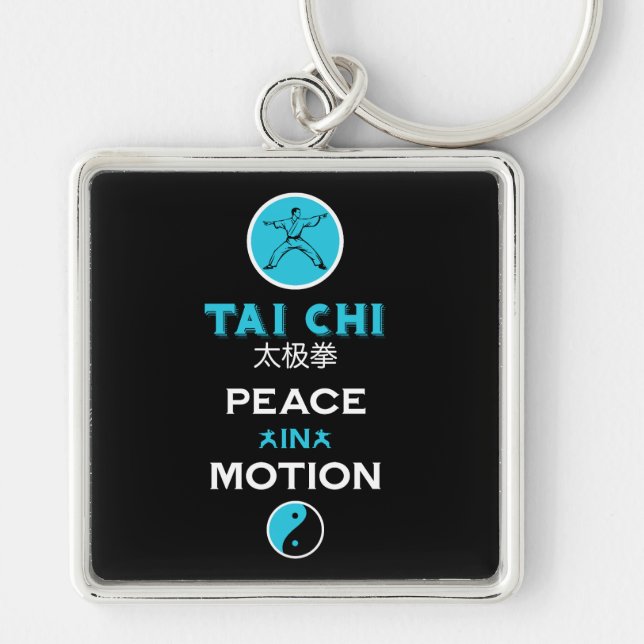 Tai Chi Practitioner Gift Keychain (Front)