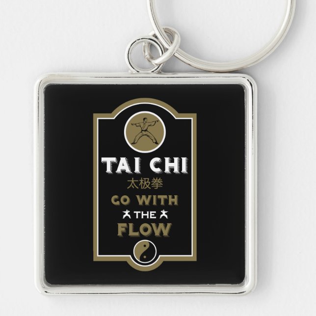 Tai Chi Practitioner Gift Keychain (Front)