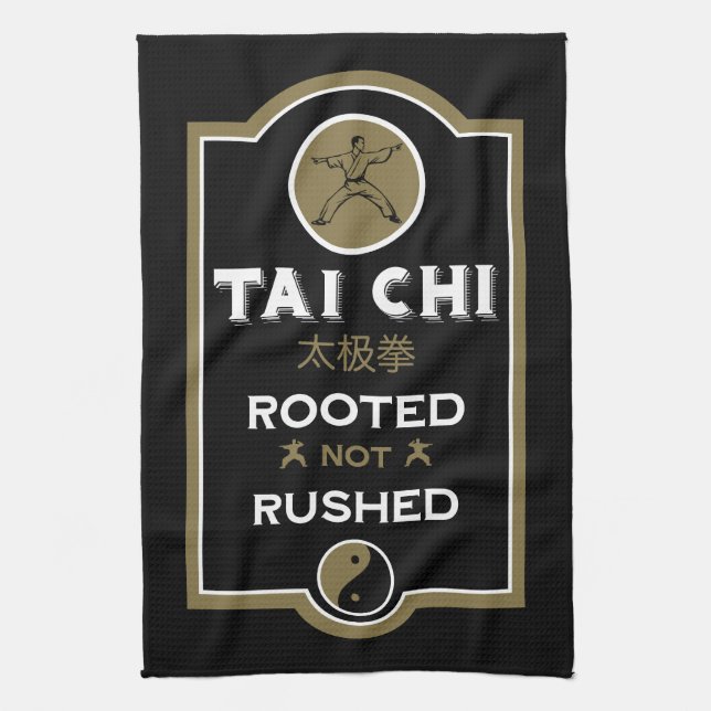 Tai Chi Practitioner Gift Kitchen Towel (Vertical)