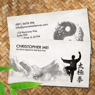 Tai Chi & Qigong Instructor Business Card