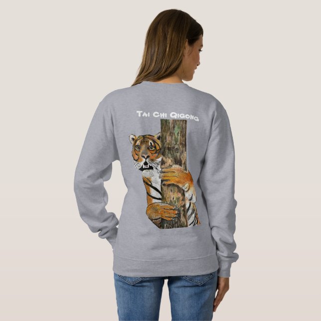 Tai Chi Qigong Tiger Women’s Sweatshirt (Back Full)