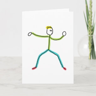 Tai Chi Stickman Card