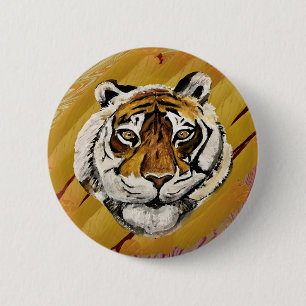 Tai Chi Tiger & Grace Button