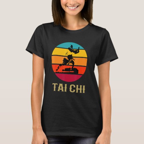 Tai Chi Vintage Sunset Internal Chinese Martial Ar T_Shirt
