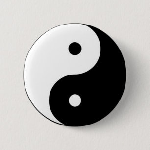 Tai Chi Yin Yin Mark Tai Chi Mark Standard Tao Button
