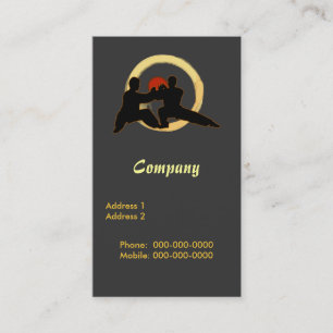Tai Ji Push Hands Business Card
