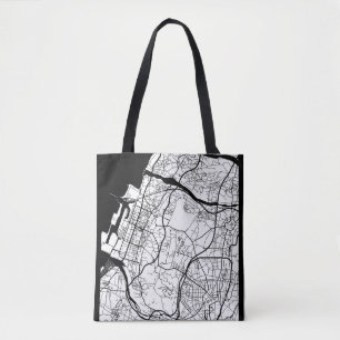 Taichung City Taiwan City Map Tote Bag