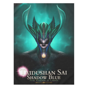 Taidushan Sai Shadow Blue Emerald Light Tablecloth