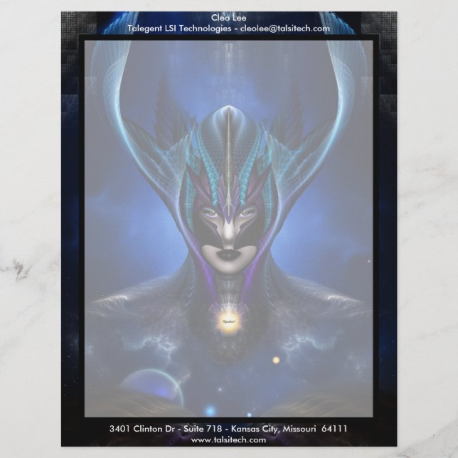 Taidushan Sai Shadow Blue Letterhead (Front)