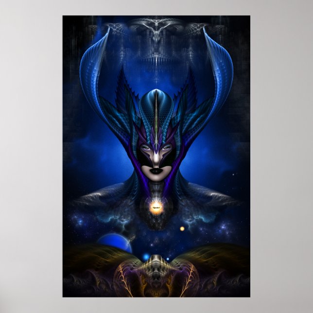 Taidushan Sai Shadow Blue RB Portrait Archival Pos Poster (Front)