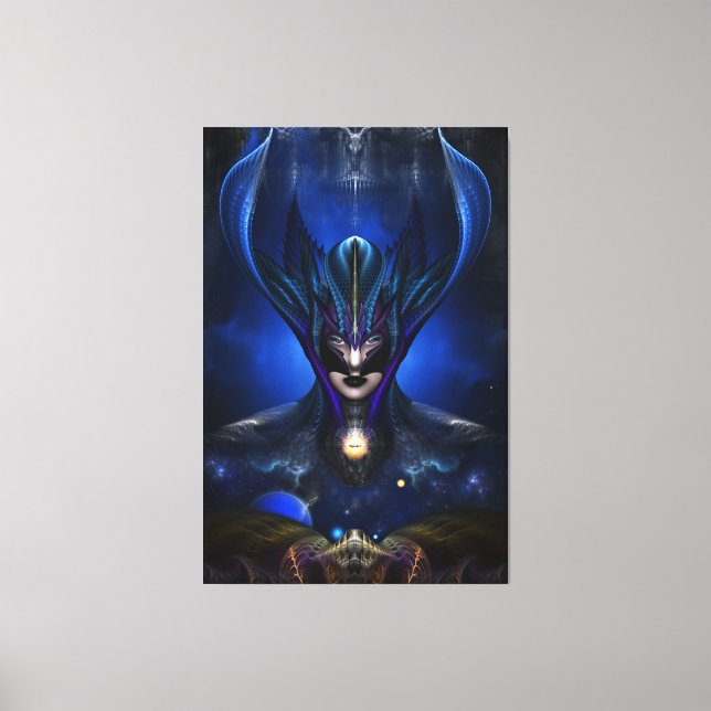 Taidushan Sai Shadow Blue RB Portrait Canvas Print (Front)